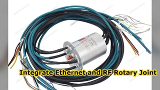 이더넷 신호와 RF 로터리 조인트 통합