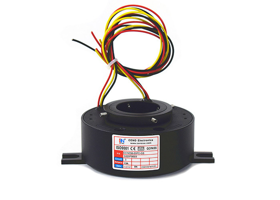 귀금속과 구멍 고속도 슬립 링 1000rpm 전기적 슬립링을 통하여