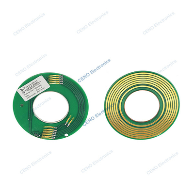 PCB 패니케이크 슬립 링 USB 신호 및 내부 구멍 46mm 전기 장치