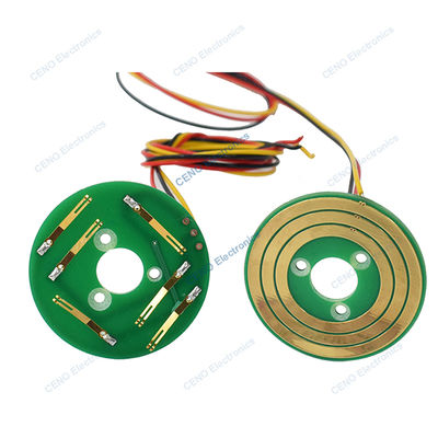 Low Temperature Pancake Slip Ring with PCB-style  electric power for industry robot